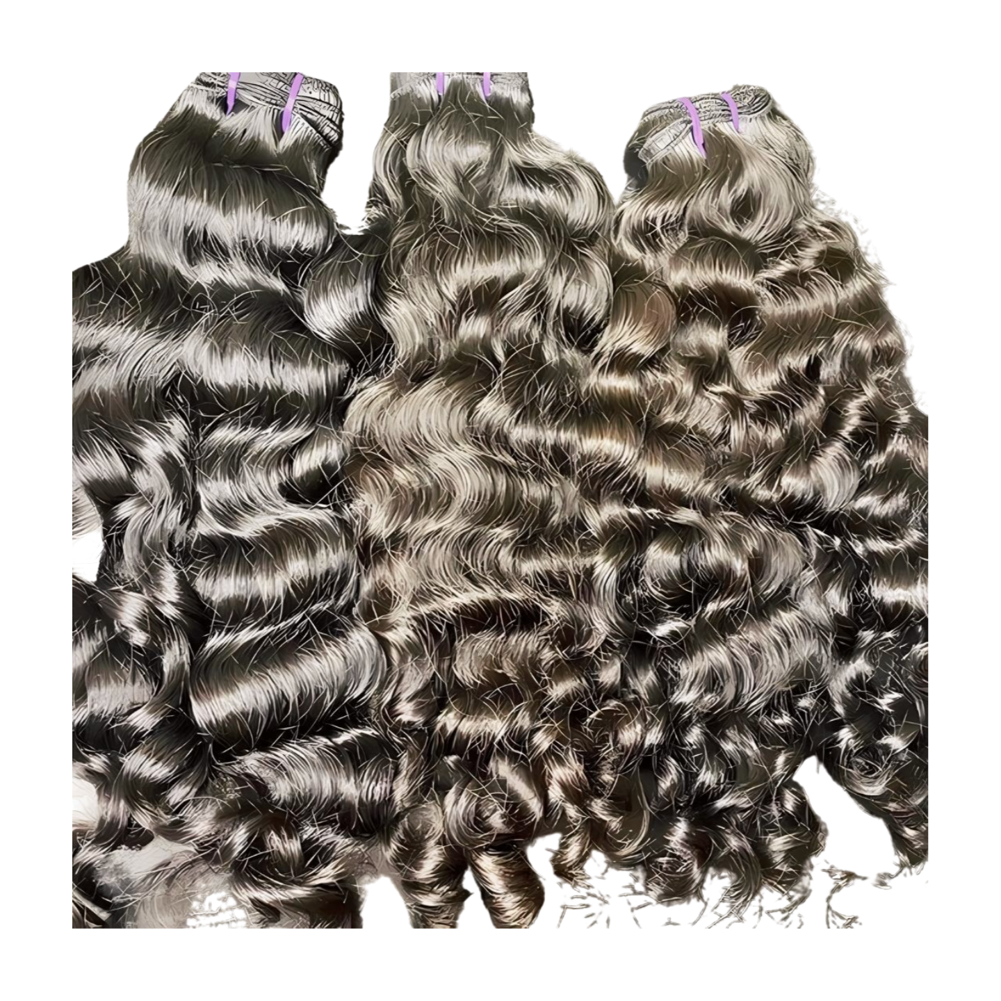 Raw Indian Wavy Hair Bundled Wefts