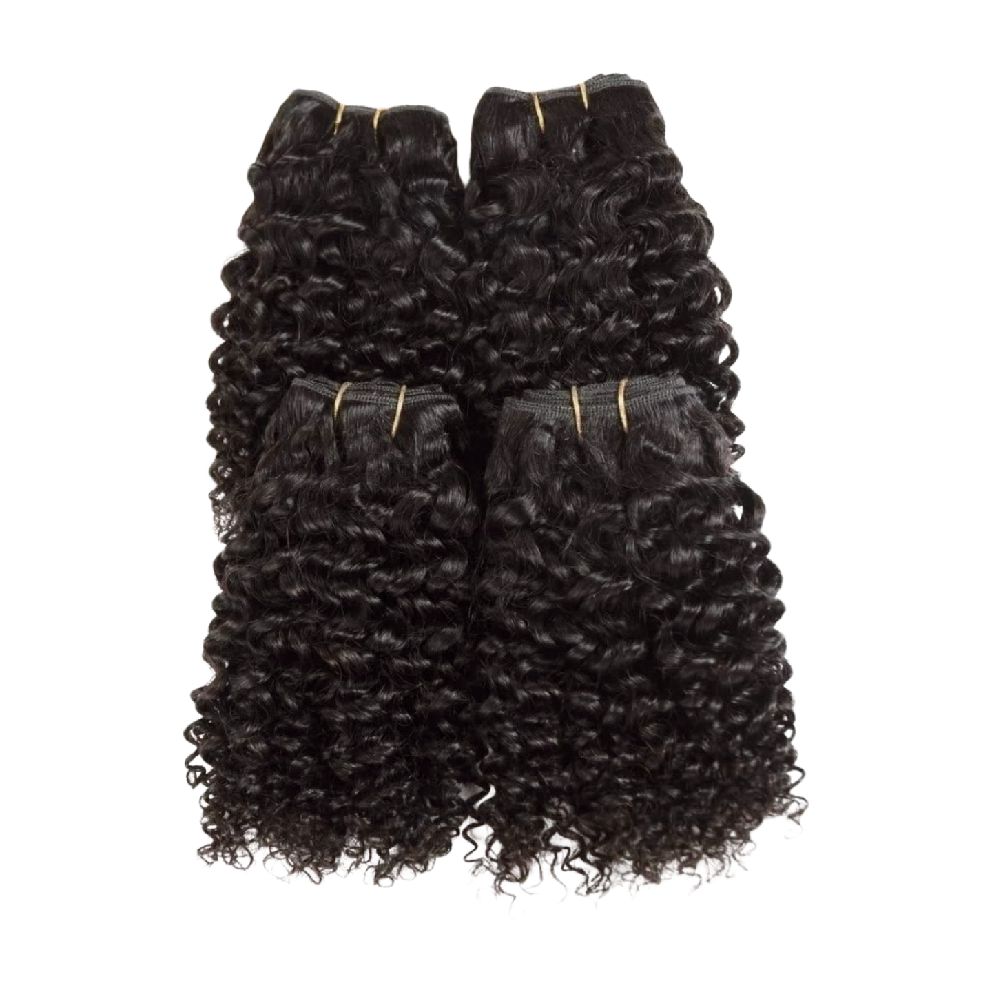 Raw Indian Curly Hair Bundled Wefts
