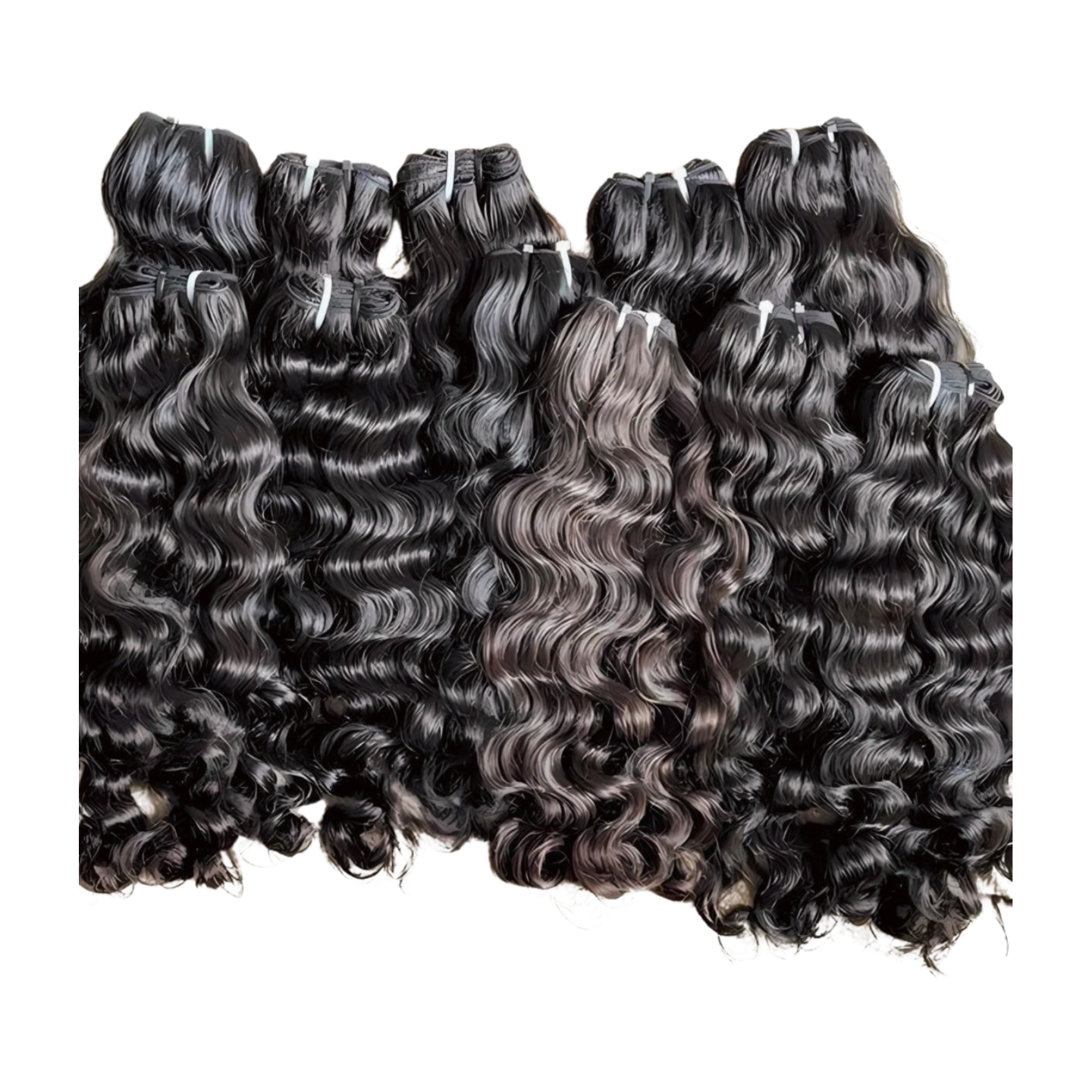 Raw Indian Wavy Hair Bundled Wefts