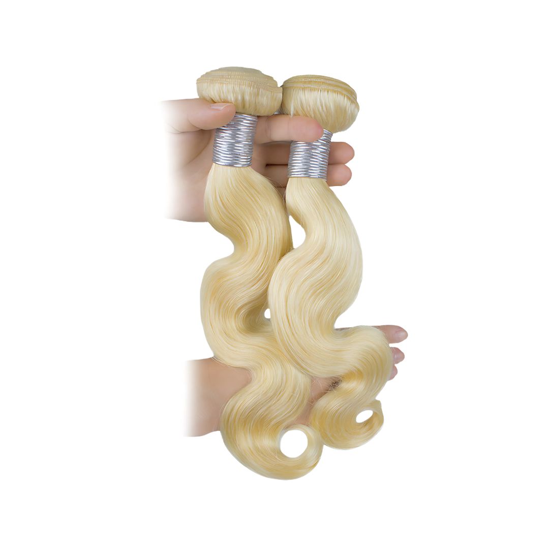 Blonde Body Wave Hair Bundled Wefts