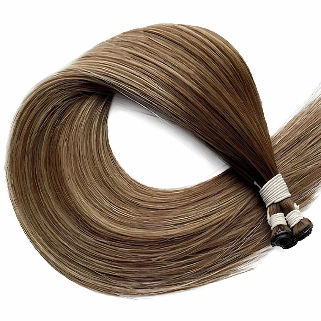 Brown to Light Brown Straight Ombre Genius Weft Hair Extensions