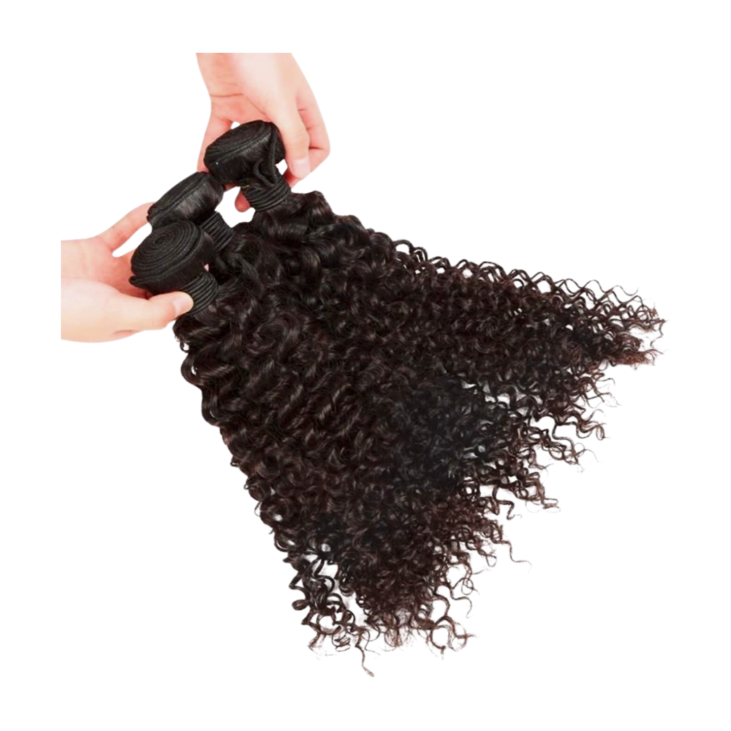 Kinky Curly Hair Bundled Wefts