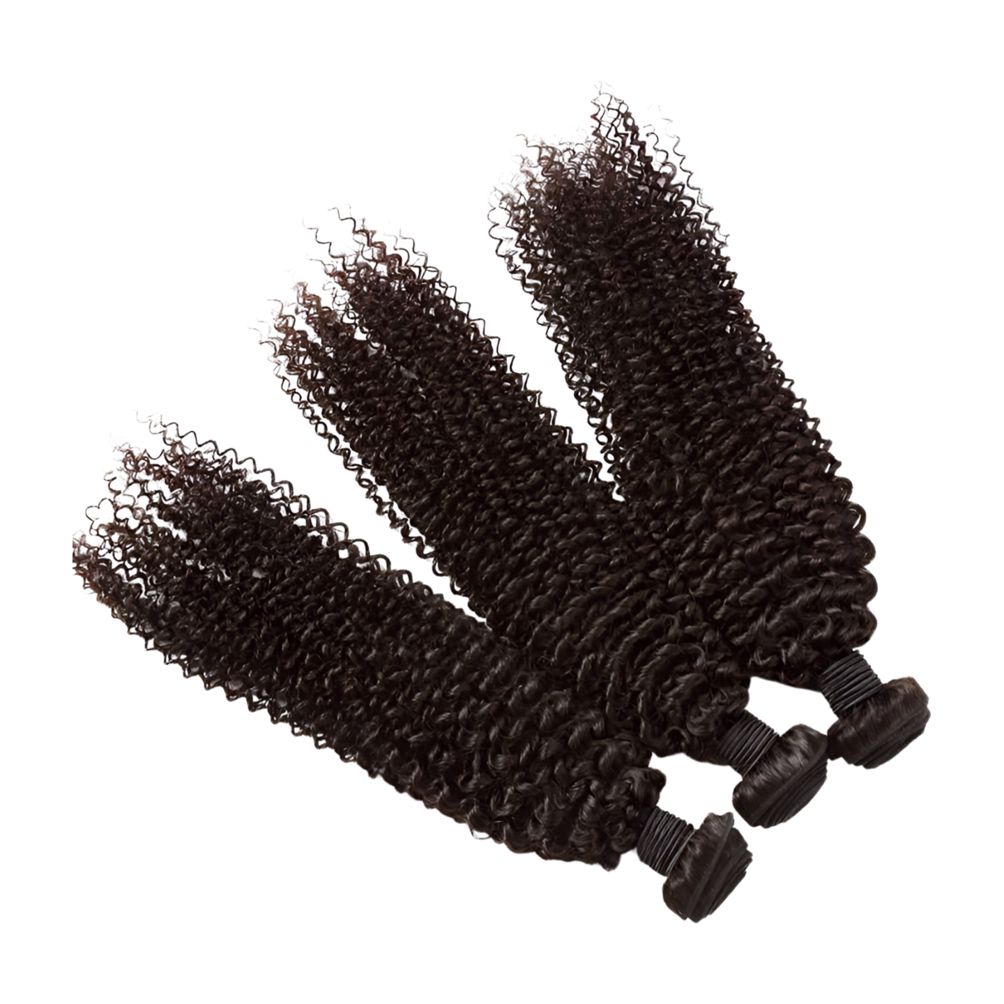 Kinky Curly Hair Bundled Wefts