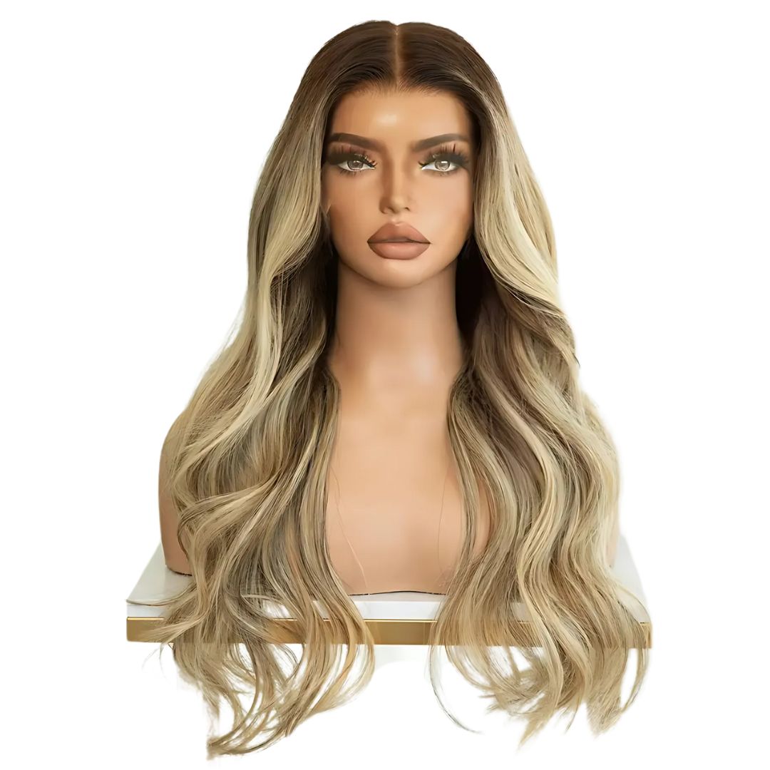Celestial Harmony: The Long Ombre Lace Front Wig