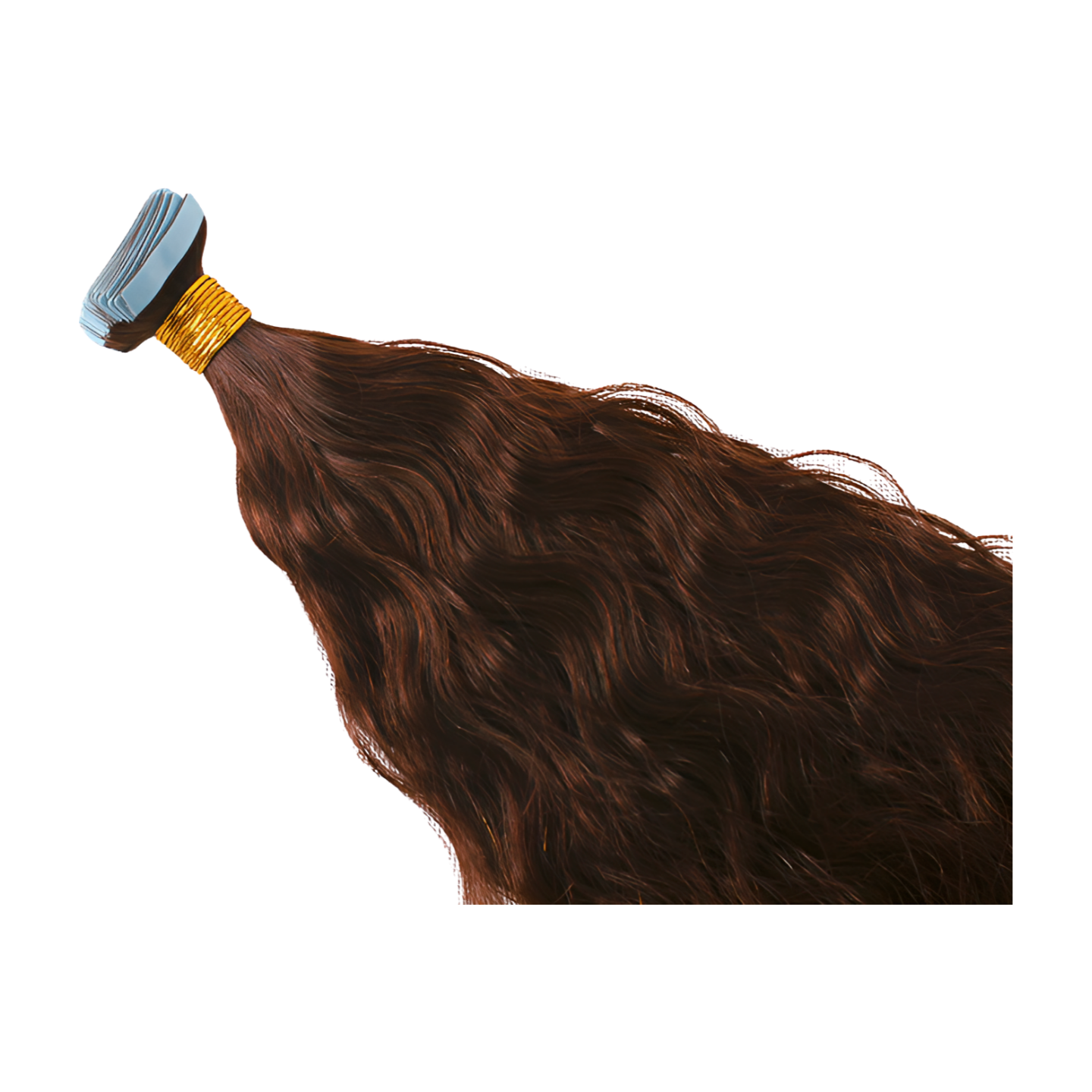 Natural Brown Wavy Tape Ins