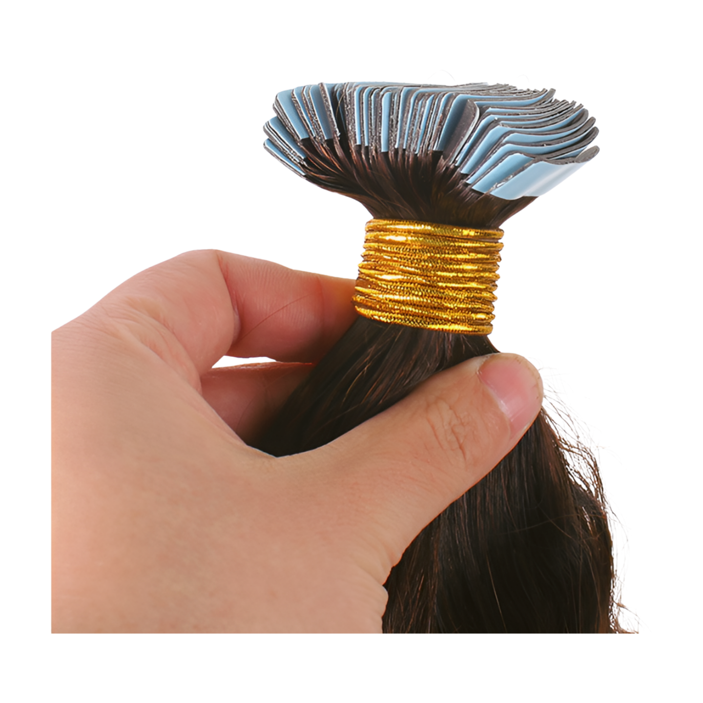Natural Brown Wavy Tape Ins