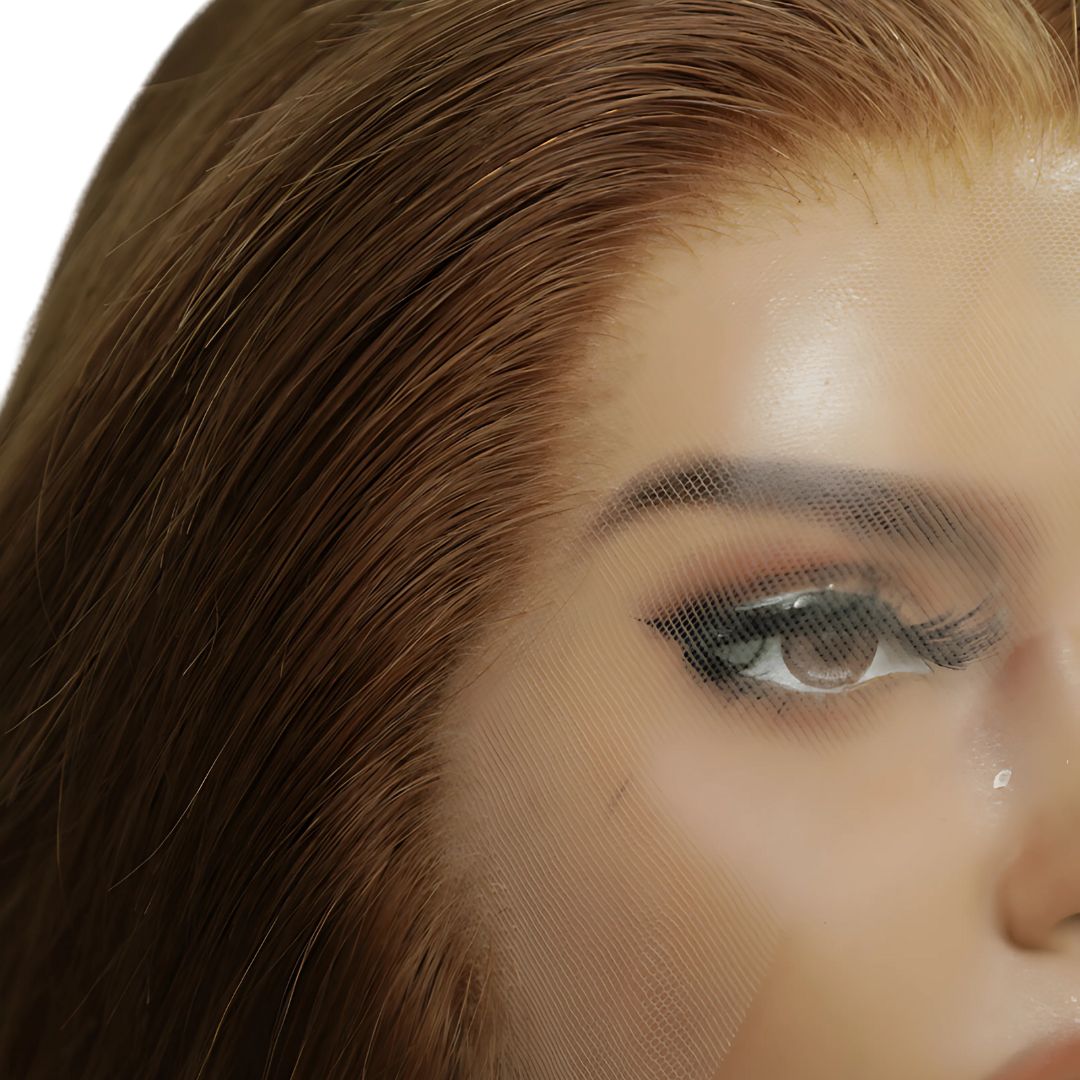 Ethereal Elegance: The Long Ash Brown Wavy Lace Front Wig