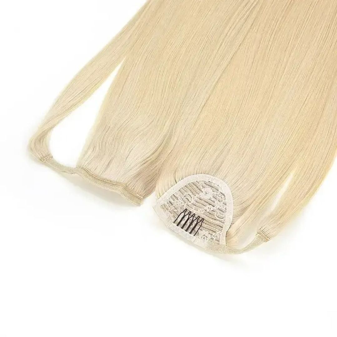 Blonde Wrap Around Ponytail