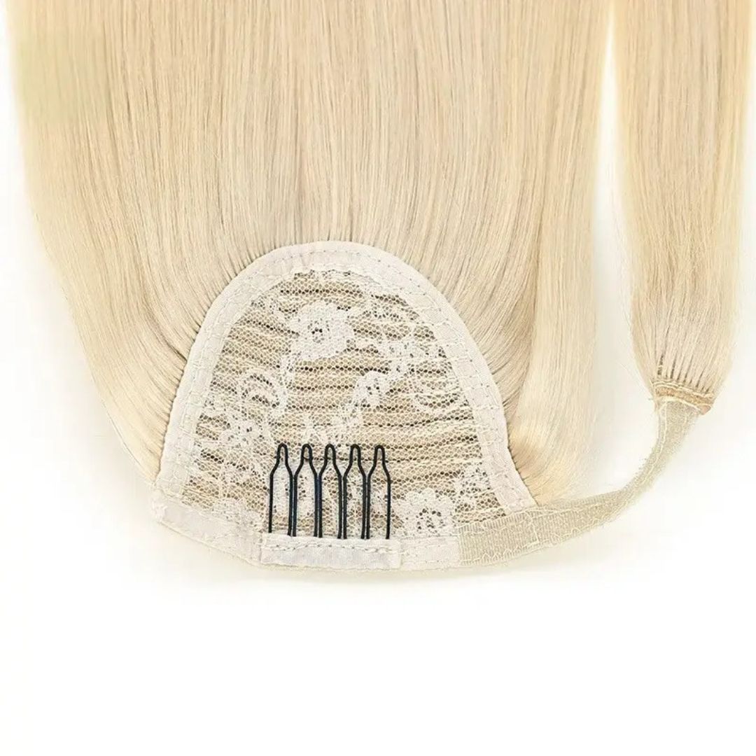 Blonde Wrap Around Ponytail