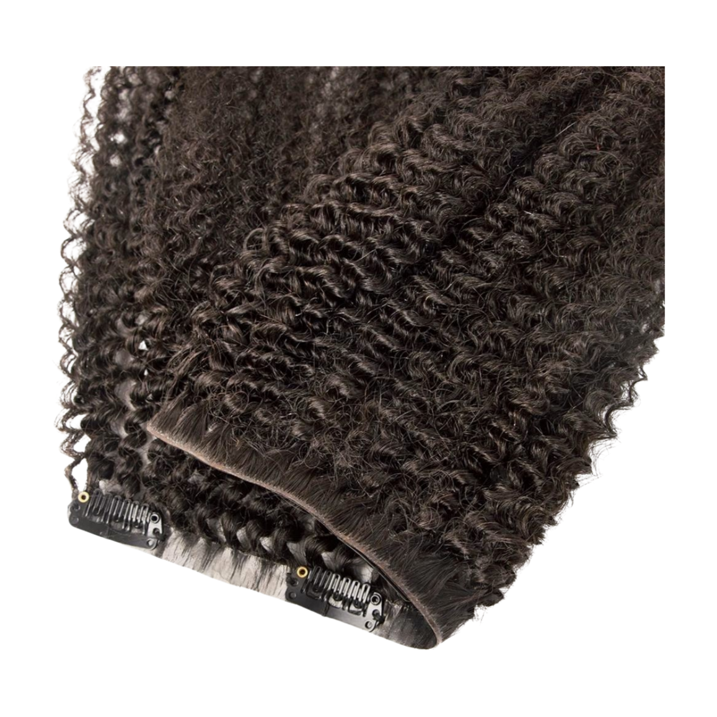 Afro Curly Seamless Clip in Hair Extensions