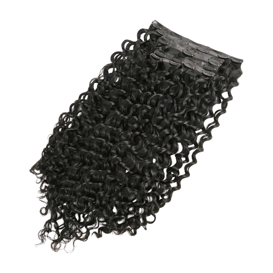 Kinky Curly Seamless Clip In Hair Extensions