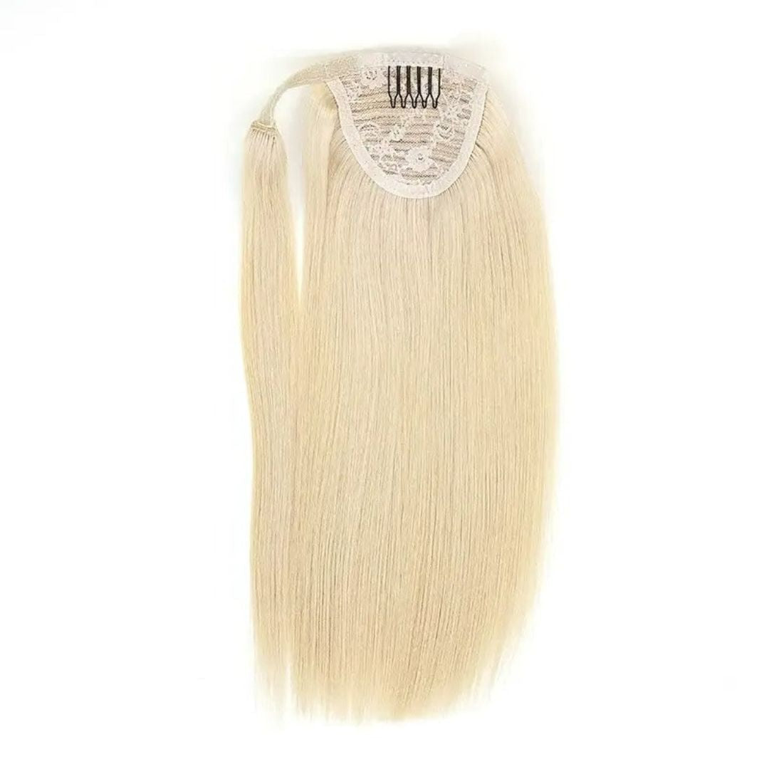 Blonde Wrap Around Ponytail