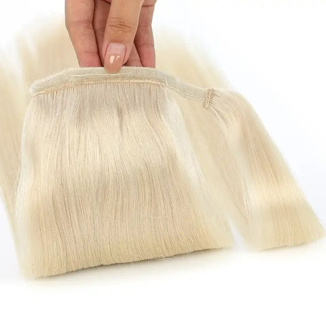 Blonde Wrap Around Ponytail