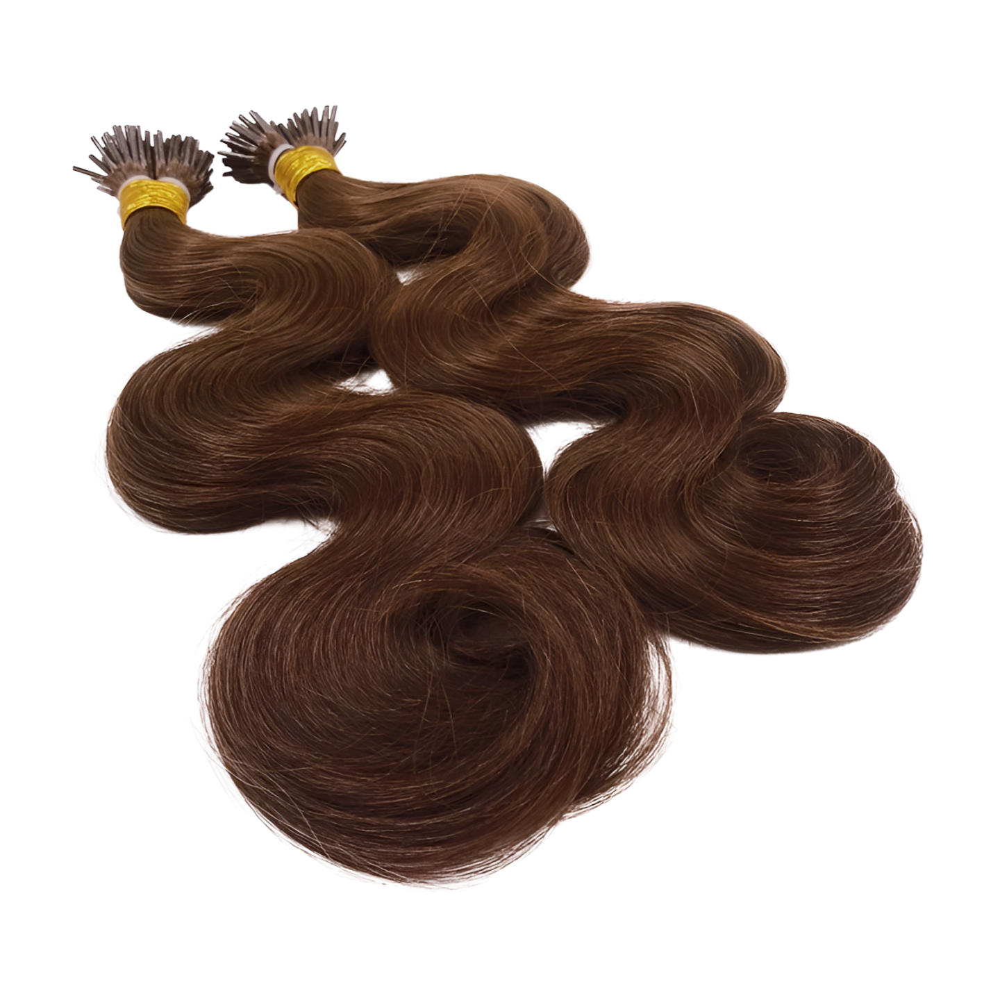 Brown Body Wave I-Tips