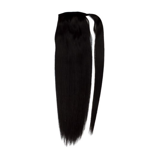 Jet Black Wrap Around Ponytail