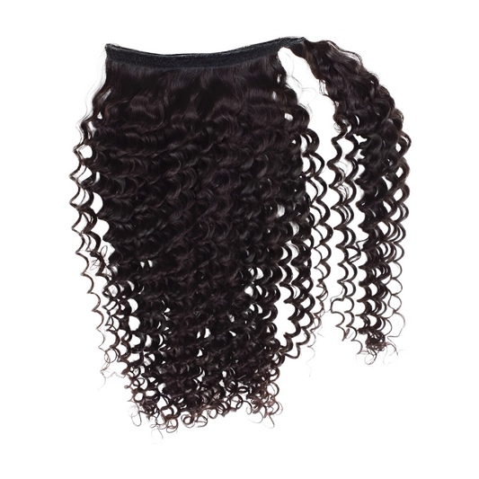 Kinky Curly Wrap Around Ponytail
