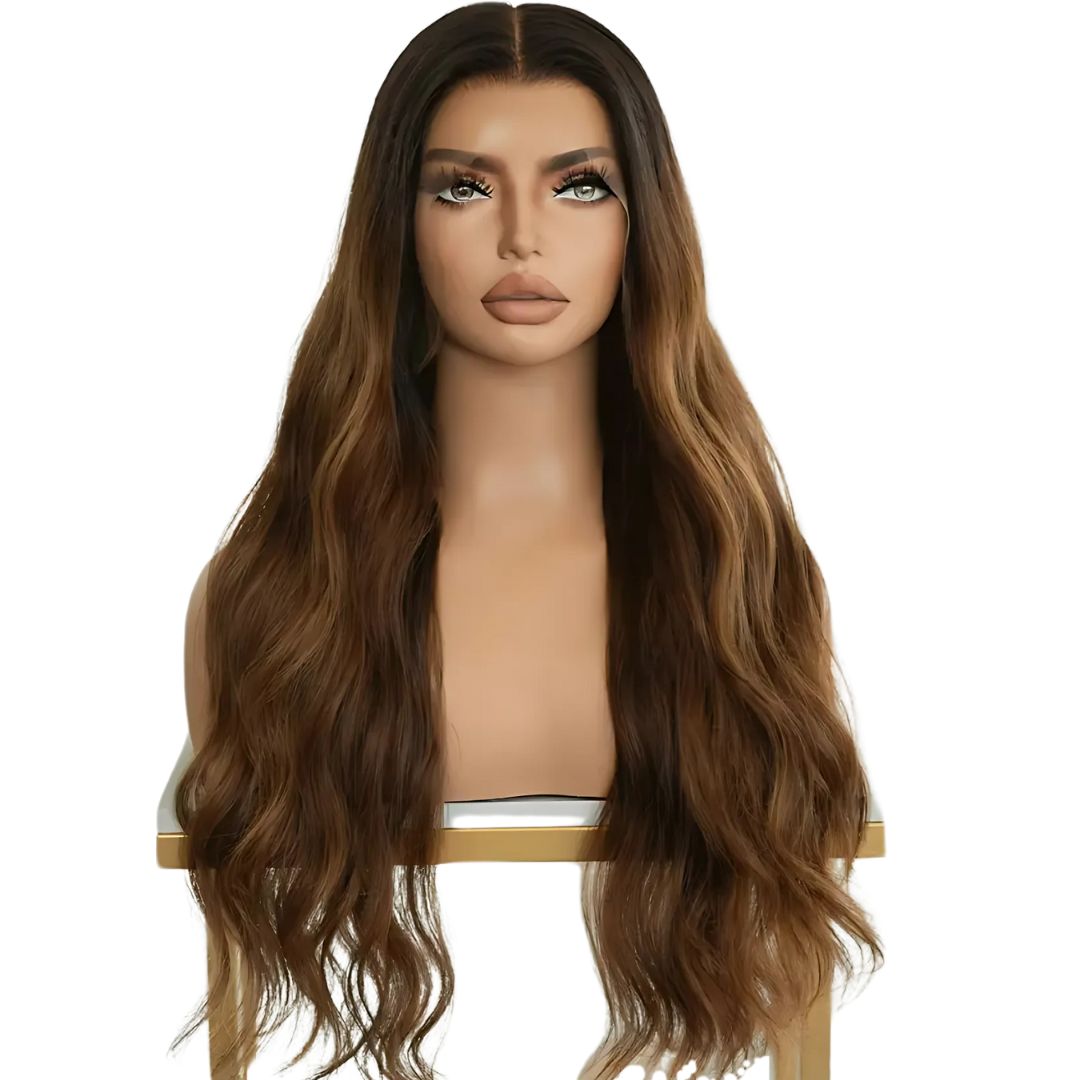 Honeyed Harmony: The Long Ombre Lace Front Wig