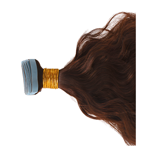 Natural Brown Wavy Tape Ins